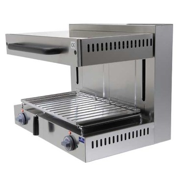 Salamandra professionale a gas a contrappeso con griglia, GN 1/1
