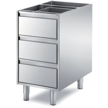 Cassettiera componibile a 3 cassetti h 150 dim. mm 440x590x810 h