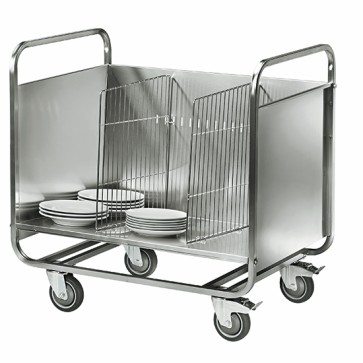 Carrello portapiatti larghezza=900, cap. 200 pz