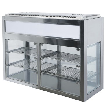 Espositore refrigerato professionale passante, +2°C/+8°C, l=900mm.