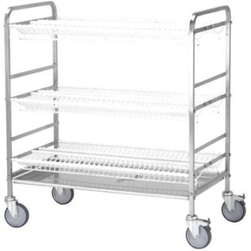 Carrello scolapiatti e scolabicchieri