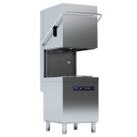 Lavastoviglie professionale elettronica a capotta doppia parete cesto 50x50 cm altezza interna 440mm