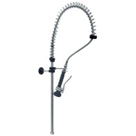 Doccione predisposto per rubinetti con comando a pedale o a ginocchio, attacchi 1/2