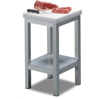 ceppo con piano in polietilene, 500x500 mm, spessore 50 mm