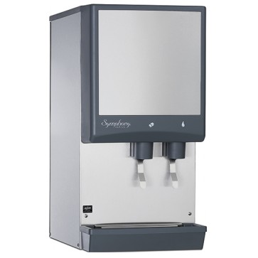 Produttore di ghiaccio a cubetti con distributore d'acqua, 181 kg/24 h