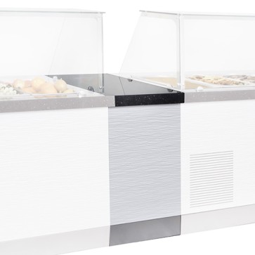 elemento neutro per banchi di preparazione refrigerati/riscaldati, l=460 mm, profondità 800/930 mm