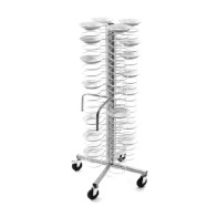 colonna portapiatti su ruote, capacità 96 piatti ø 240-310 mm