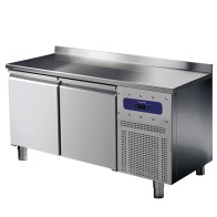 tavolo refrigerato da 600 mm a 2 porte con alzatina, -2°/+8°C