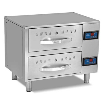 Cassettiere scaldavivanda, 2 cassetti da GN 1/1