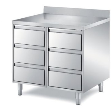 Tavolo a 6 cassetti mm 1600x700x850 h
