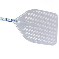 Pala rettangolare perforata per pizze 50x50, larghezza=200