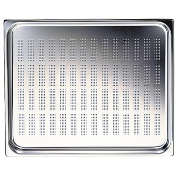 Bacinella GN forata in inox, GN 2/3 h=100 mm
