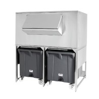 Contenitore ghiaccio 300+2x108kg carrellato per bab0005