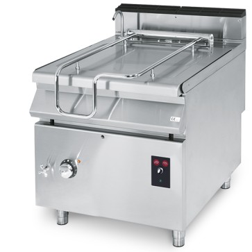 Brasiera ribaltabile elettrica, capacità 60 litri, vasca inox motorizzata
