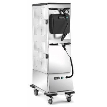 Carrello thermobox versione mista, vano riscaldato +30°/+90°c - 900w - 50/60hz, vano refrigerato -2°/+10°c - 237w - 50/60hz capacità 5xgn1/1 vano riscaldato 11xgn1/1