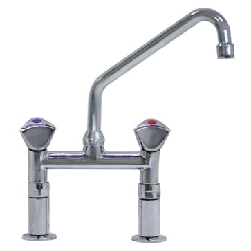 Miscelatore biforo con canna u, 1/2 ø 1/2