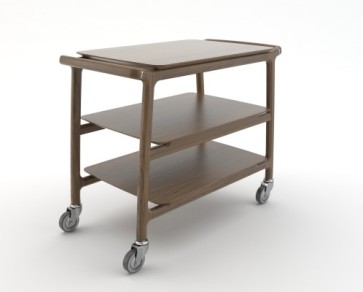 Carrello Da Cucina 3 Livelli In Bambù Con Ruote - Scaffale Mobile 53x30.5x80 Cm, Capacità Carico 10 Kg