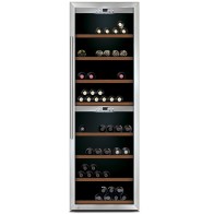 Espositore refrigerato professionale per vini ventilato 2 vani capacità 160 bottiglie 0,7 lt. temp. +5 °c/+22 °c