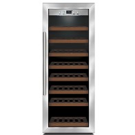 Espositore refrigerato professionale per vini ventilato capacità 43 bottiglie 0,7 lt. temp. +5 °c/+22 °c