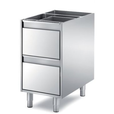 Cassettiera componibile a 2 cassetti h 250 dim. mm 640x690x810 h
