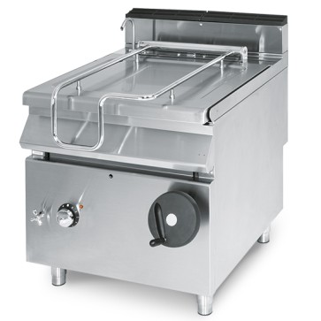 Brasiera ribaltabile elettrica, capacità 60 litri, vasca inox